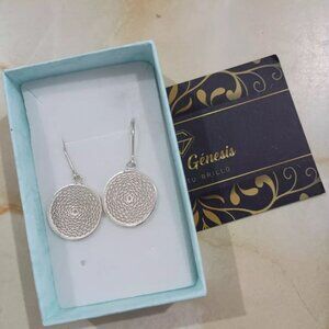 Filigree 950 Silver Earrings Peruvian